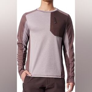 Cross-Eyed Moose Men's Performance Long Sleeve Knit Pullover T-Shirt New Size XL